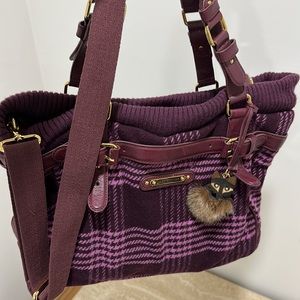 Juicy Couture Purple Fabric Handbag